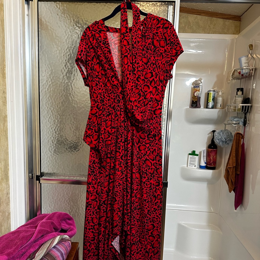 Iman Wrap Style Dress